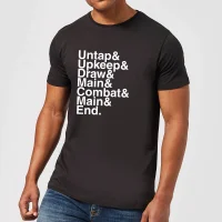 Magic The Gathering Turn Phases Men's T-Shirt - Black - undefined undefined