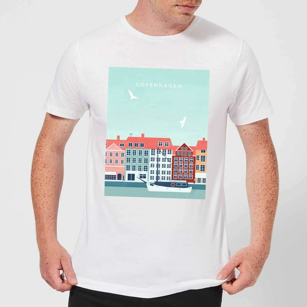 Copenhagen Men's T-Shirt - White - 5XL Image 1
