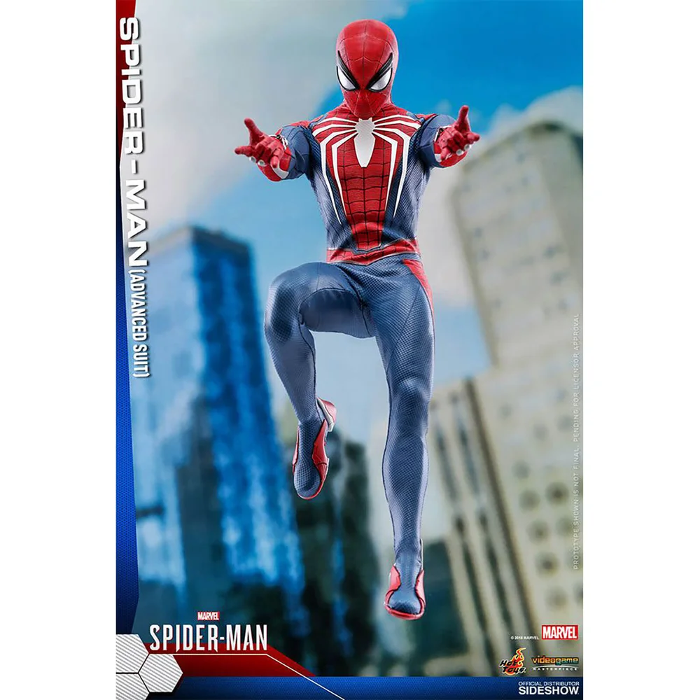 Hot Toys Marvel's Spider-Man Videogame Masterpiece Action Figure 1/6 Spider-Man Advanced Suit 30cm Image 1