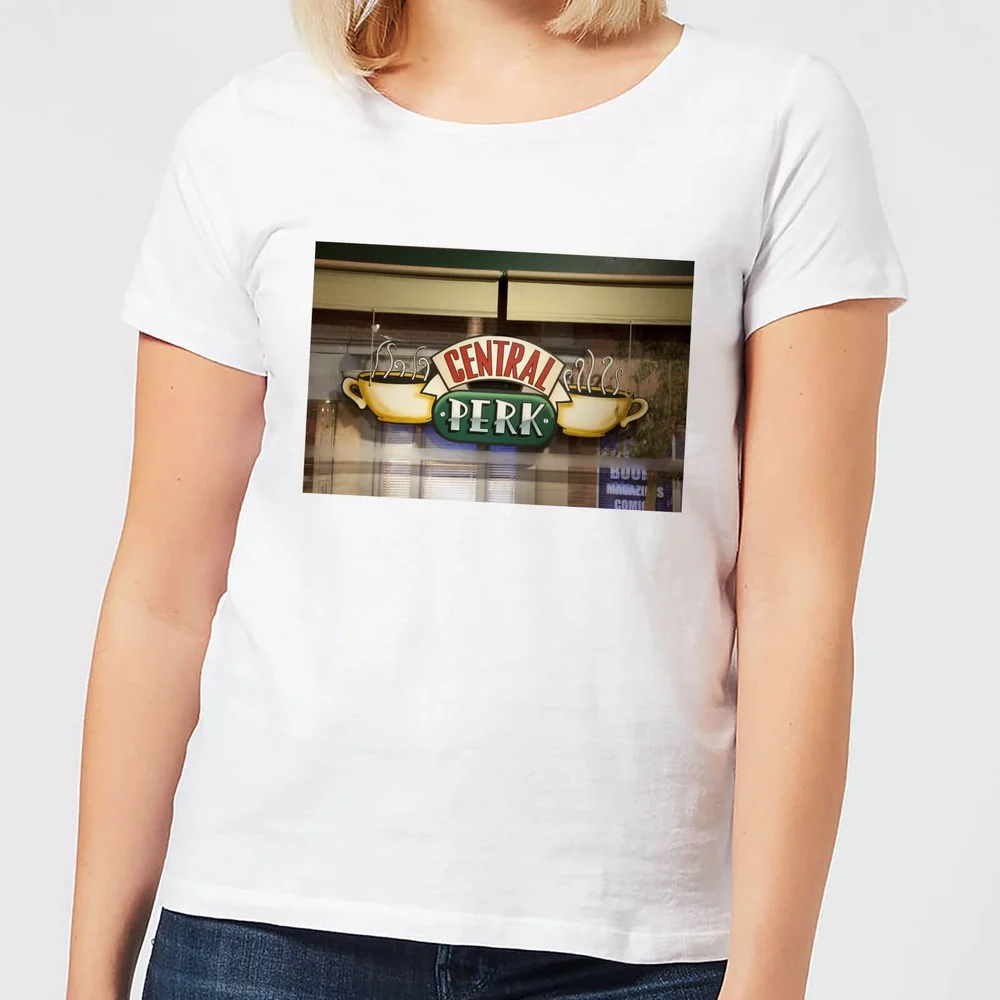 Friends Central Perk Coffee Sign Women's T-Shirt - White - S Image 1