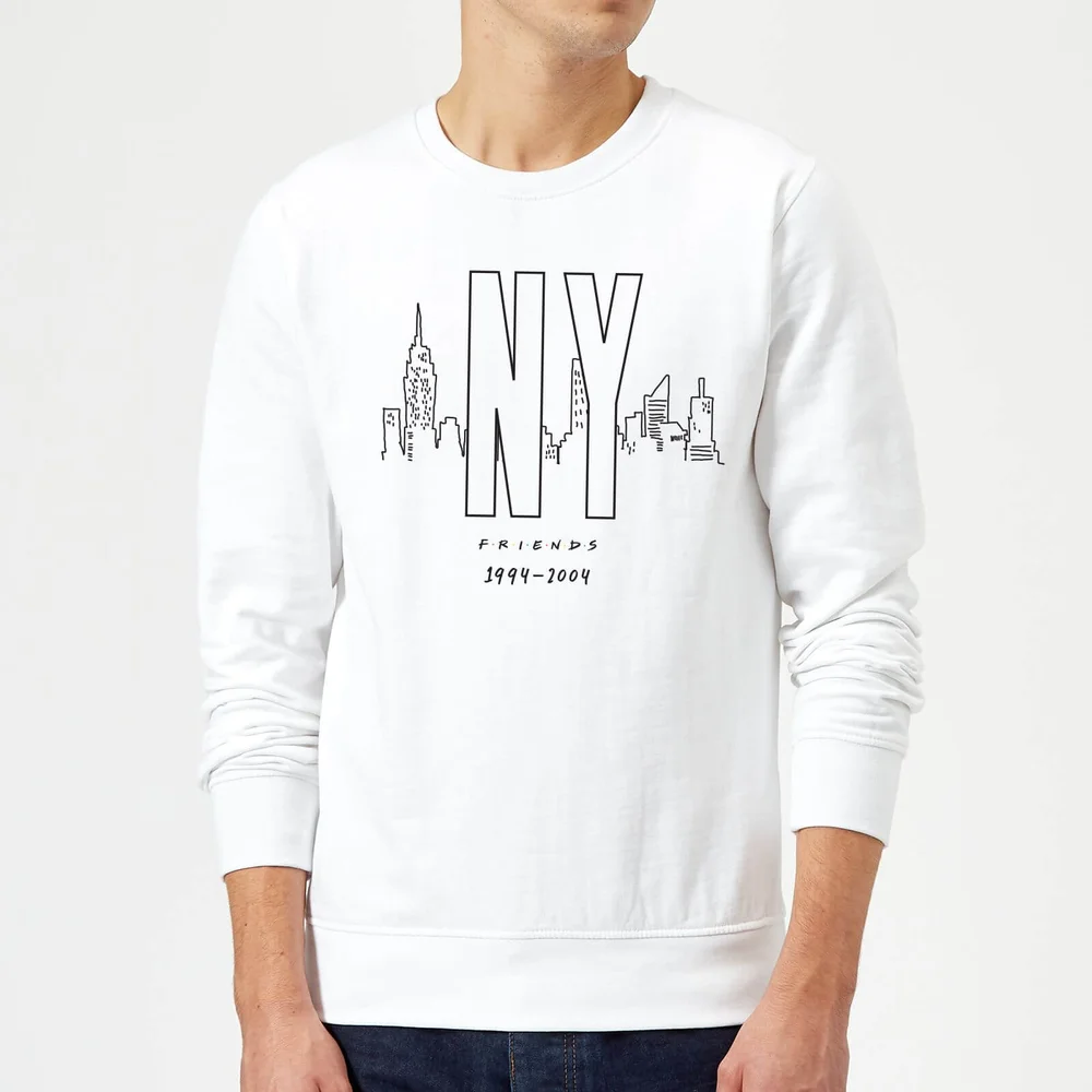 Friends NY Skyline Sweatshirt - White - S Image 1