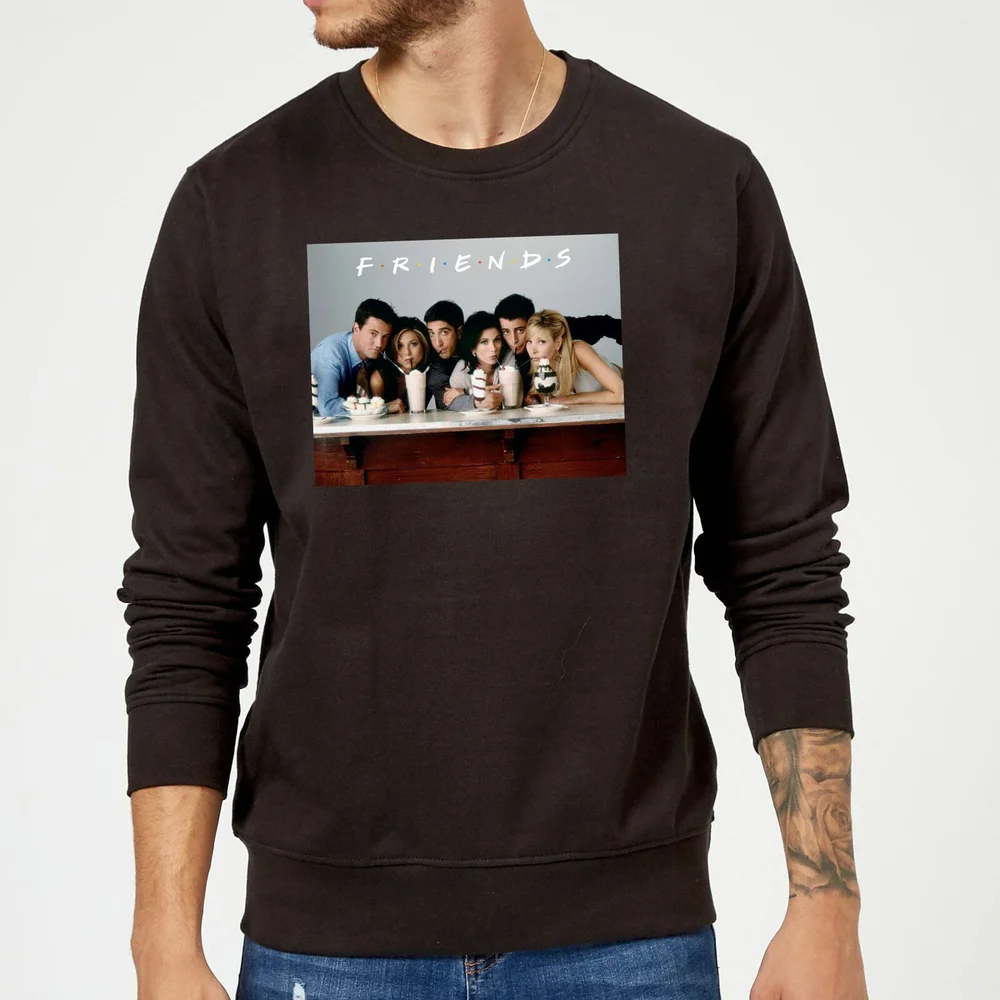 Friends Milkshake Sweatshirt - Black - S Image 1