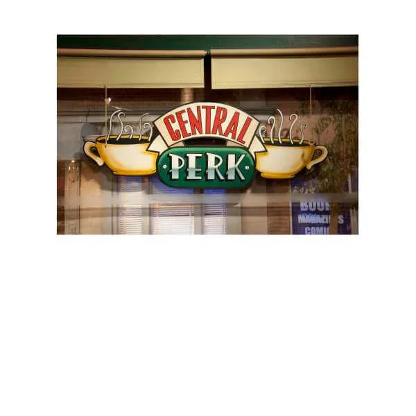 Friends Central Perk Coffee Sign Sweatshirt - White