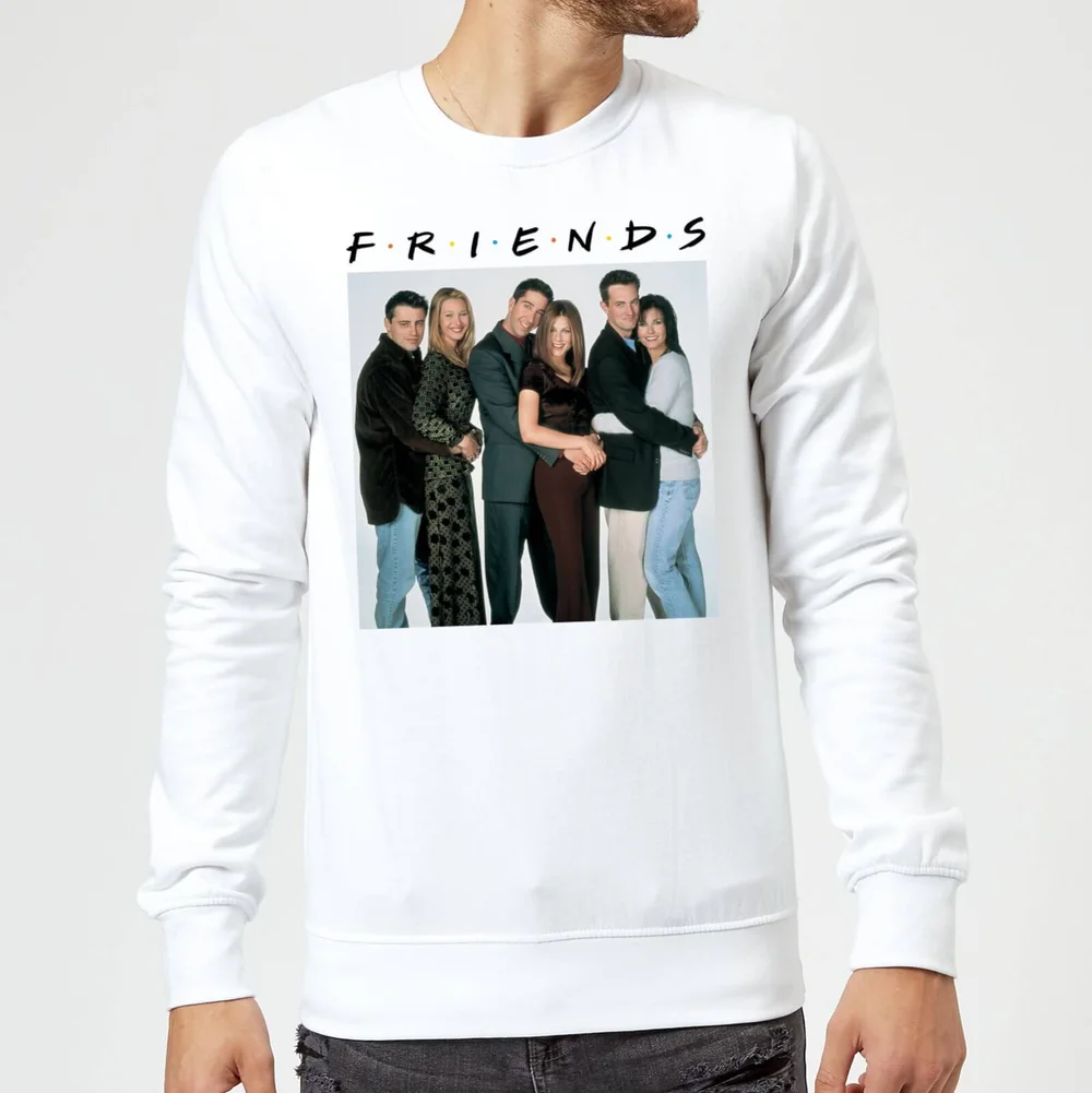 Friends Group Shot Sweatshirt - White - S Image 1