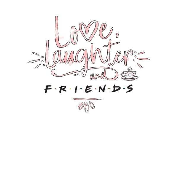 Friends Love Laughter Sweatshirt - White