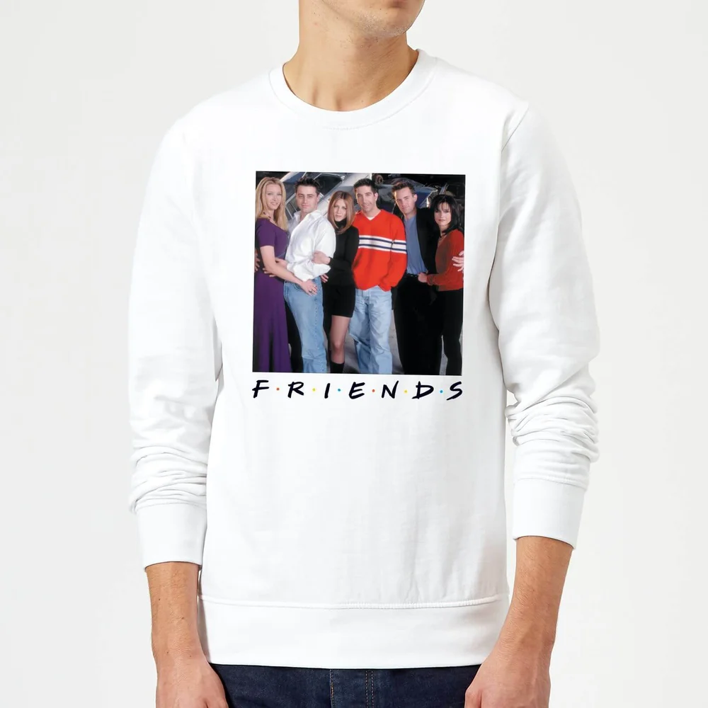 Friends Cast Pose Sweatshirt - White - S Image 1