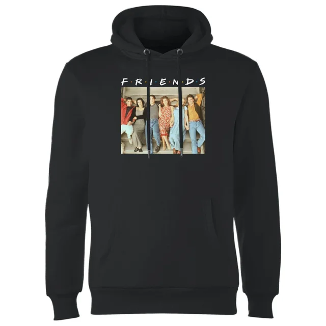 Friends Retro Character Shot Hoodie - Black