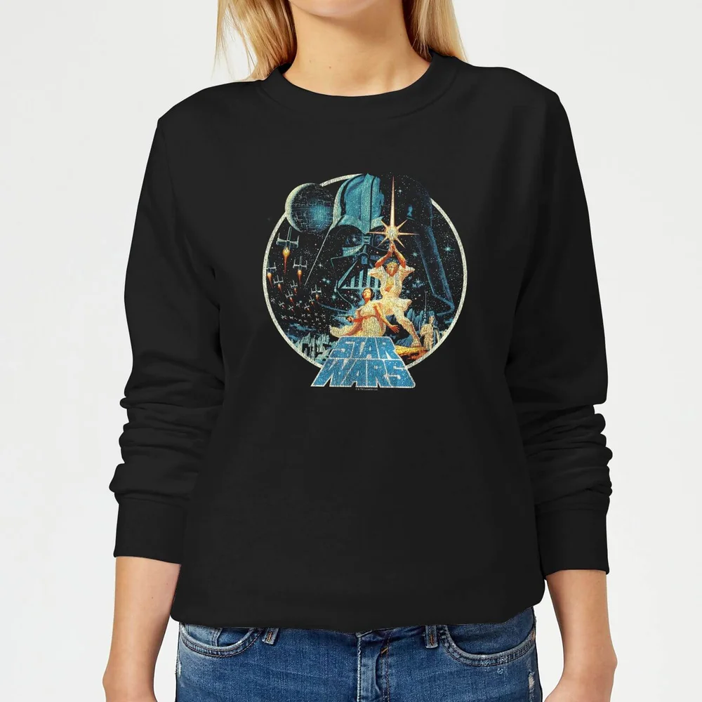 Star Wars Vintage Victory Women's Sweatshirt - Black - S Image 1