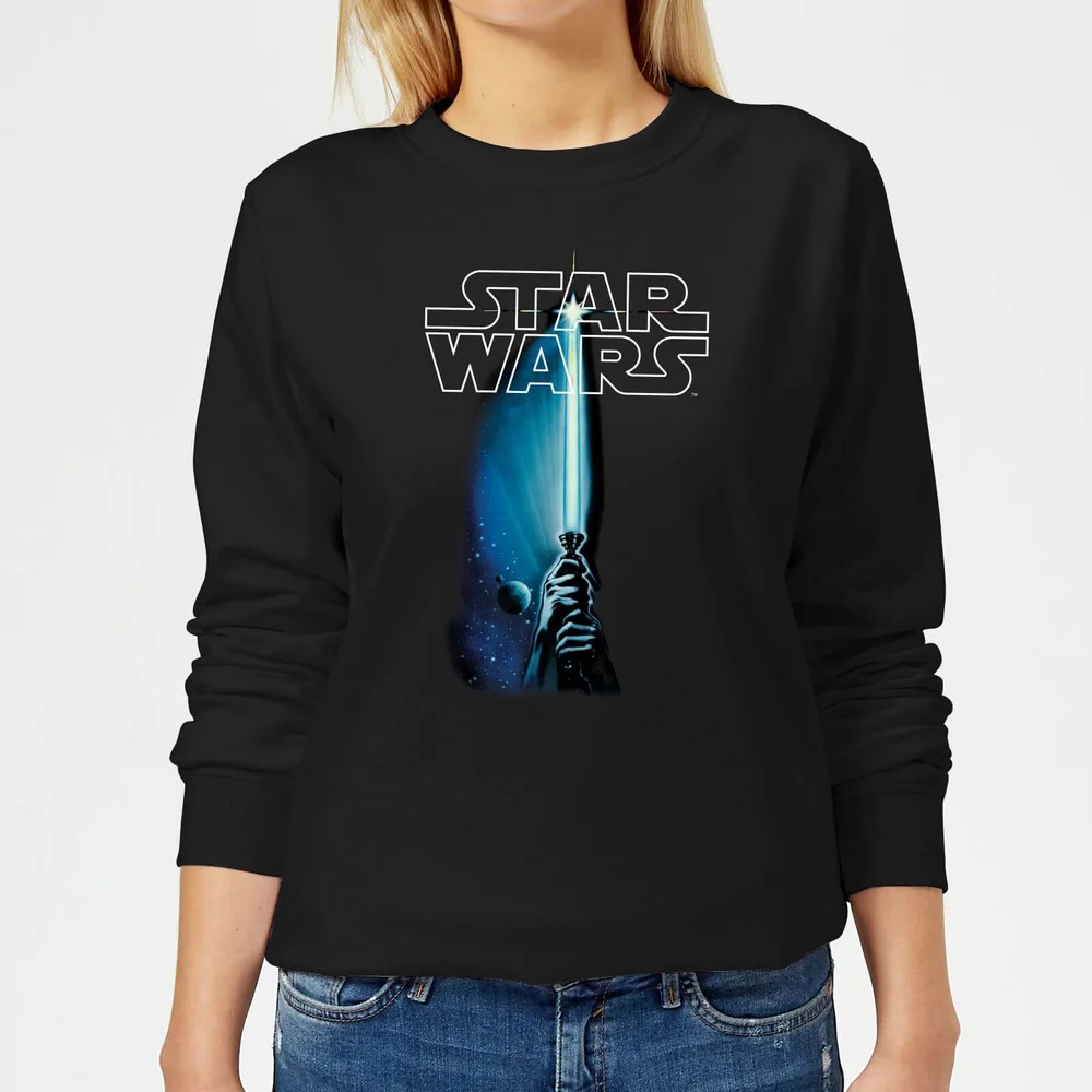 Star Wars Lightsaber Women's Sweatshirt - Black - S Image 1