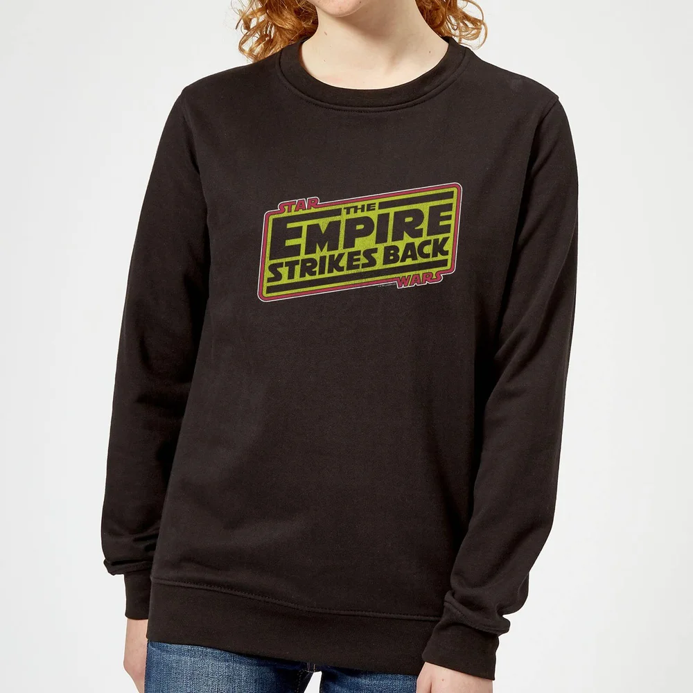 Star Wars Empire Strikes Back Logo Women's Sweatshirt - Black - S Image 1