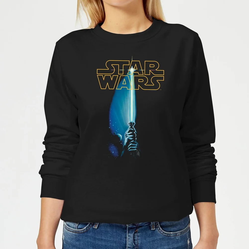 Star Wars Lightsaber Women's Sweatshirt - Black - S Image 1