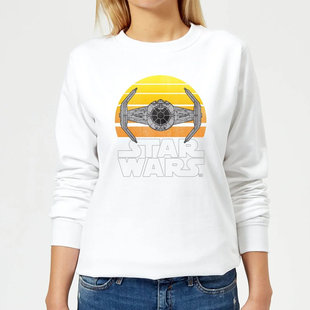 Star Wars Sunset Tie Women's Sweatshirt - White - S Image 1