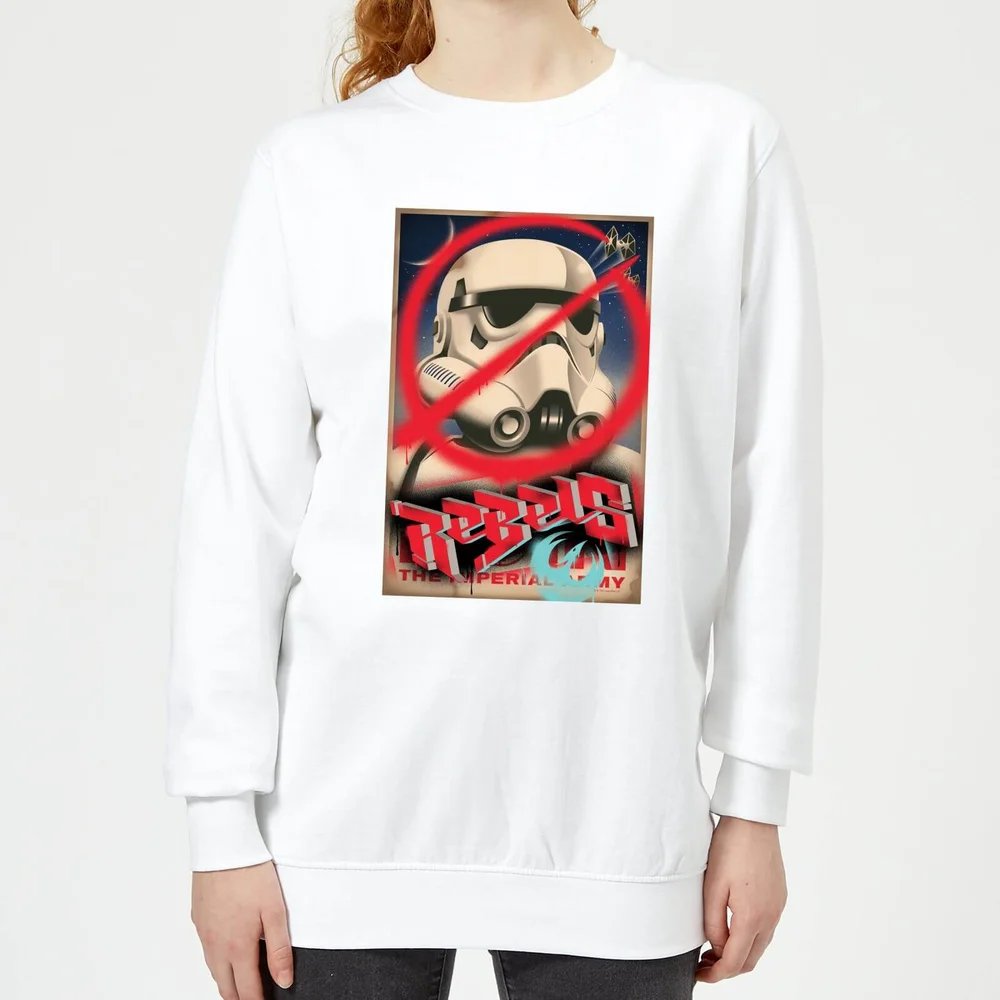 Star Wars Rebels Poster Women's Sweatshirt - White - S - White Image 1