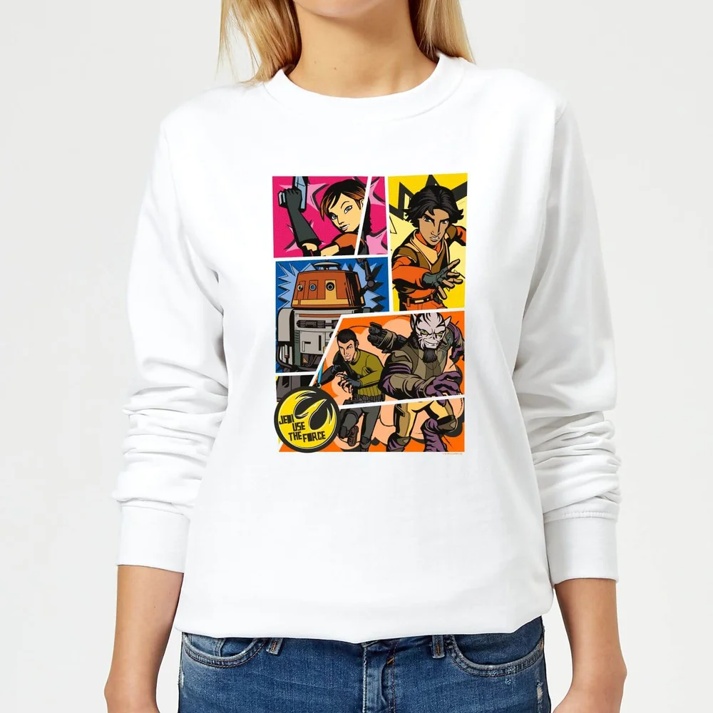 Star Wars Rebels Comic Strip Women's Sweatshirt - White - S - White Image 1