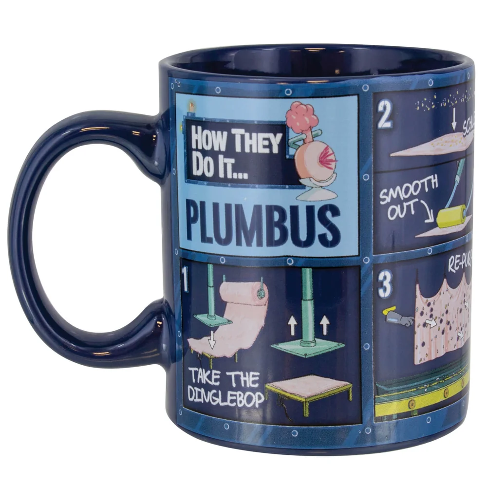 Rick and Morty Plumbus Instruction Mug Image 1