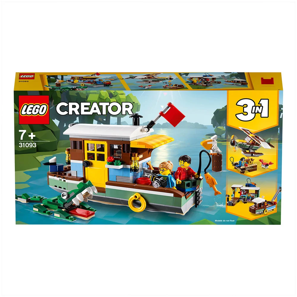 LEGO Creator: 3in1 Riverside Houseboat Building Set (31093) Image 1