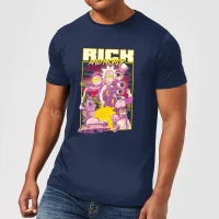 Rick and Morty 80s Poster Men's T-Shirt - Navy