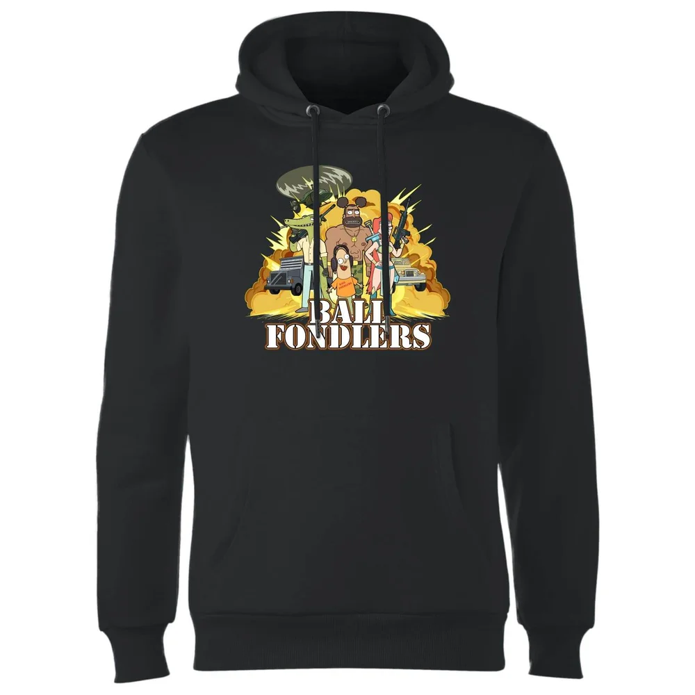 Rick and Morty Ball Fondlers Hoodie - Black - S Image 1