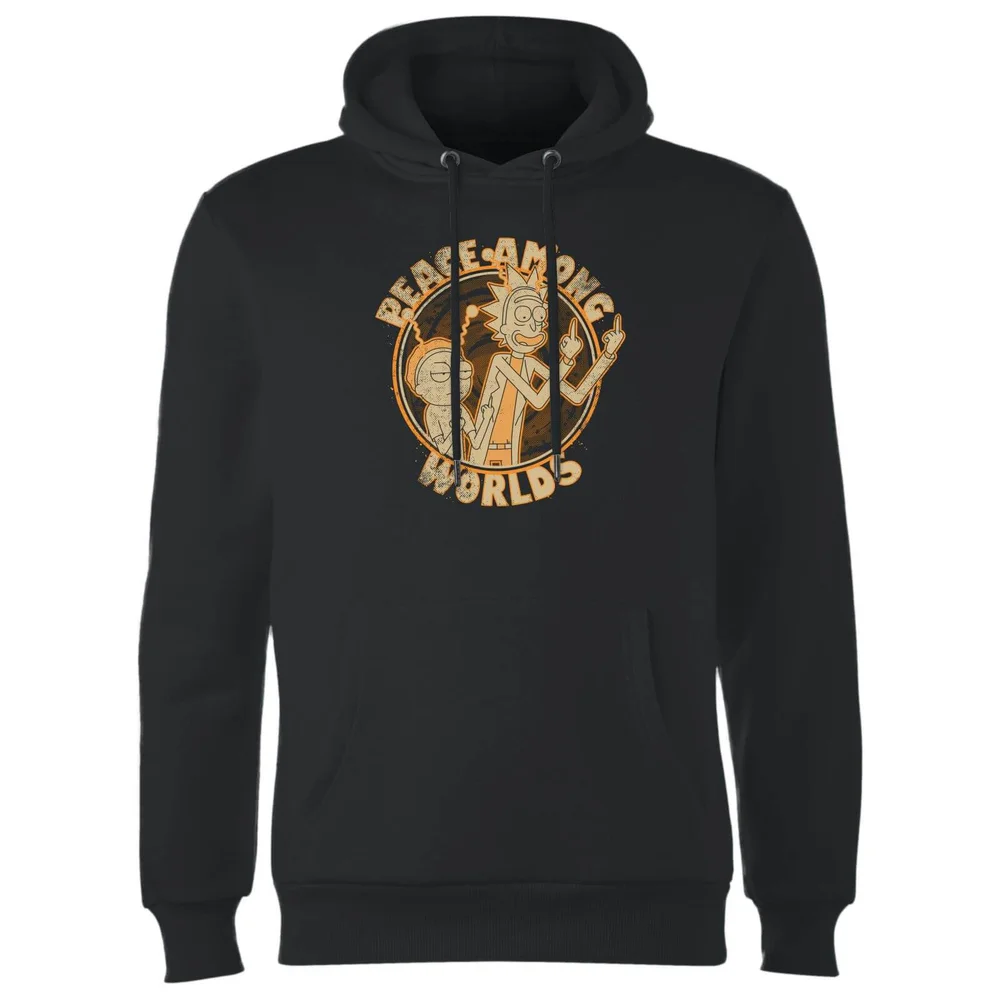 Rick and Morty Peace Among Worlds Hoodie - Black - S Image 1