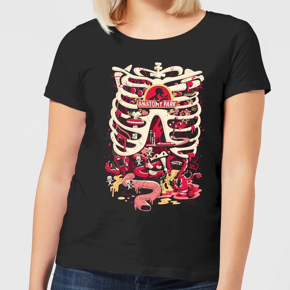Rick and Morty Anatomy Park Women's T-Shirt - Black - S Image 1