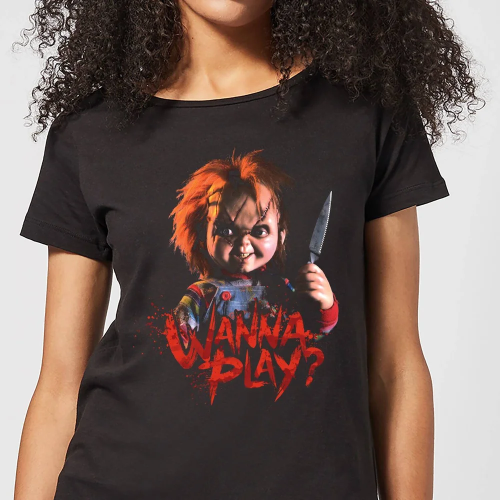Chucky Wanna Play? Women's T-Shirt - Black - S Image 1