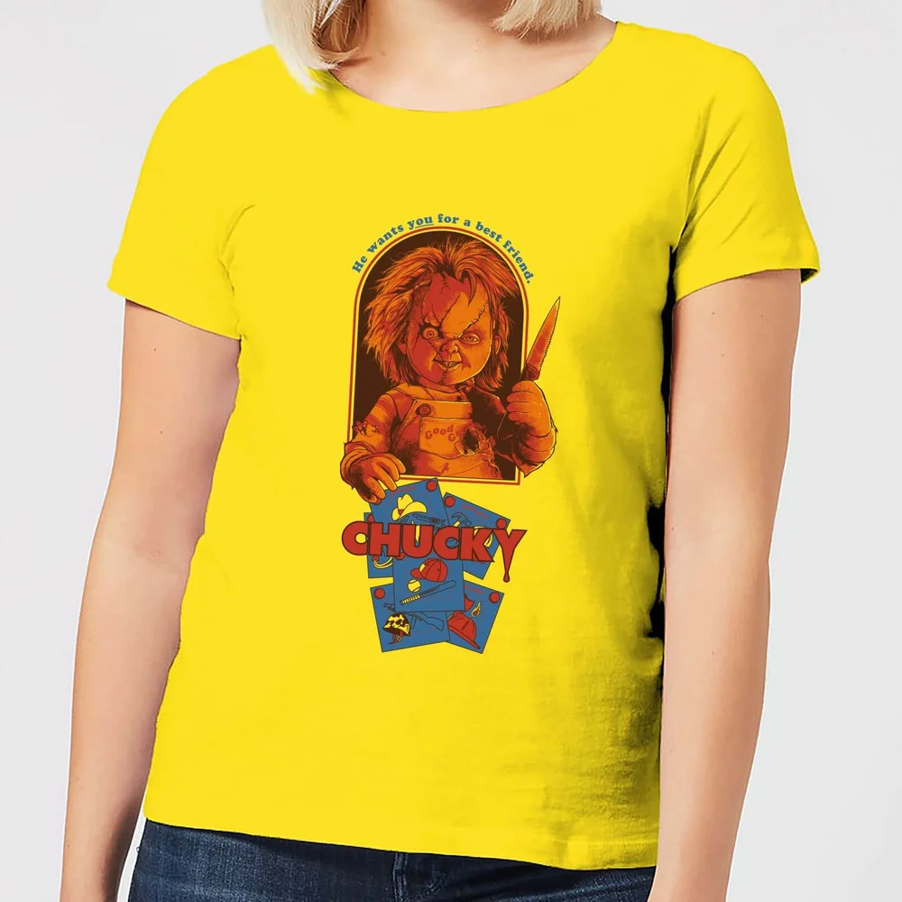 Chucky Out Of The Box Women's T-Shirt - Yellow - L Image 1