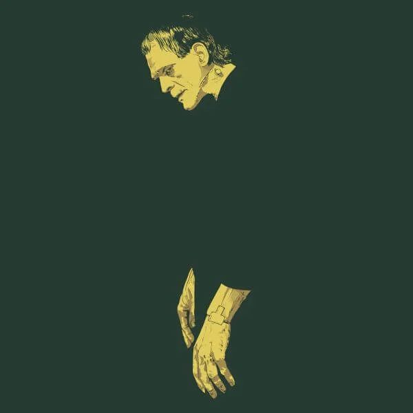 Universal Monsters Frankenstein Illustrated Women's T-Shirt - Forest Green