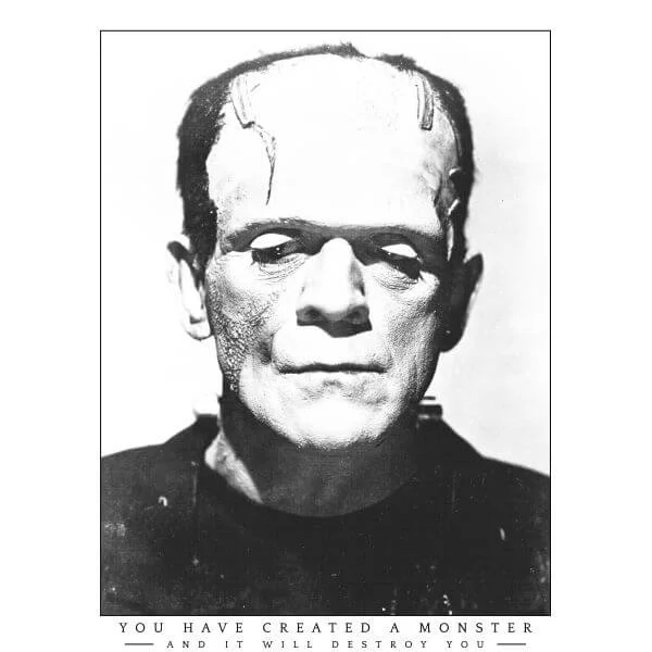 Universal Monsters Frankenstein Portrait Women's T-Shirt - White