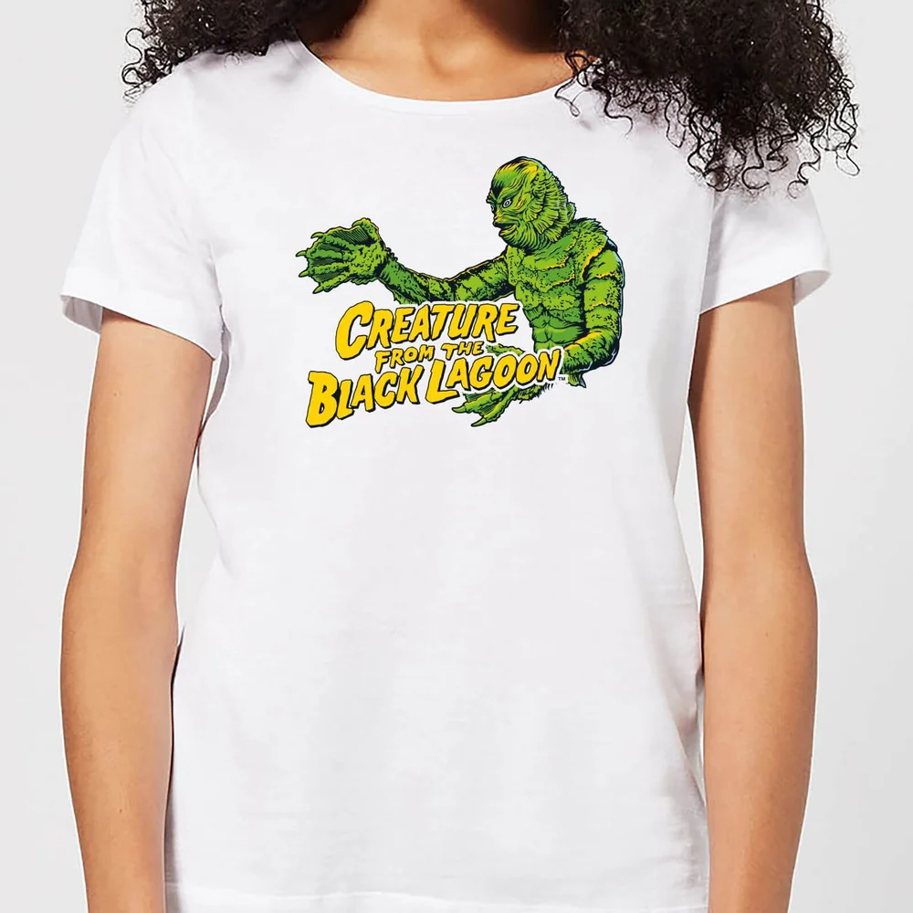 Universal Monsters Creature From The Black Lagoon Crest Women's T-Shirt - White - S Image 1