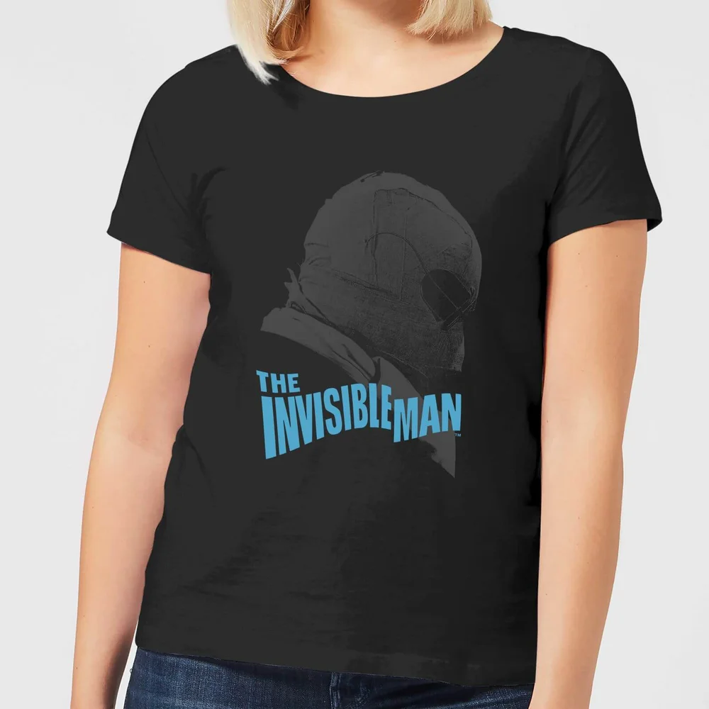 Universal Monsters The Invisible Man Greyscale Women's T-Shirt - Black - S Image 1