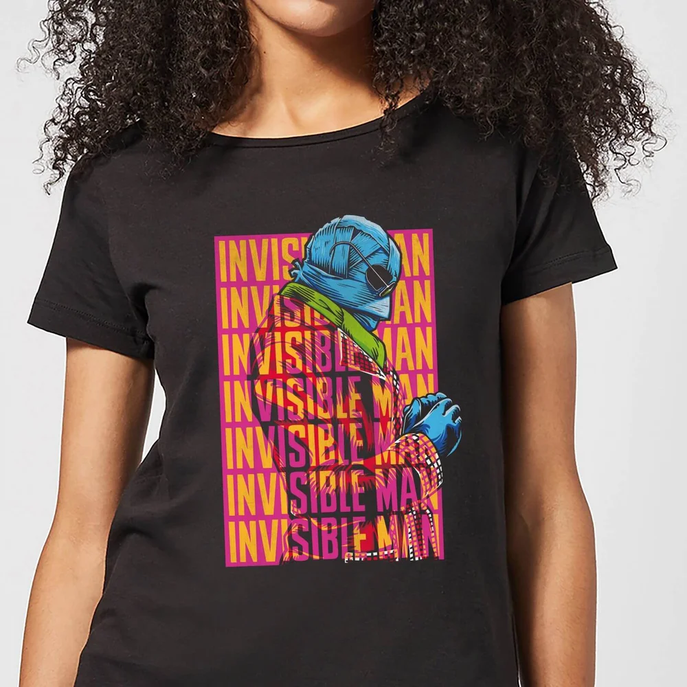 Universal Monsters Invisible Man Retro Women's T-Shirt - Black - S Image 1