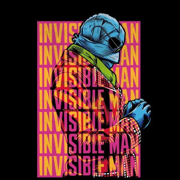 Universal Monsters Invisible Man Retro Women's T-Shirt - Black