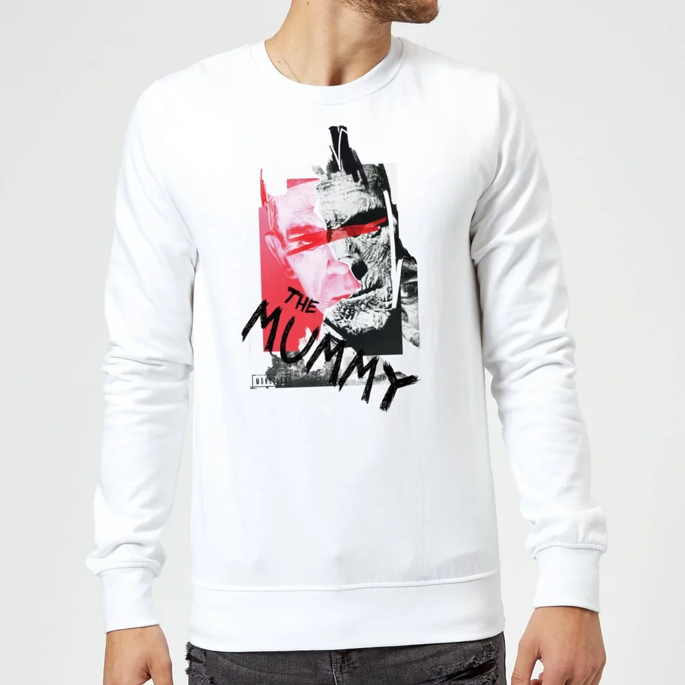 Universal Monsters The Mummy Collage Sweatshirt - White - S Image 1