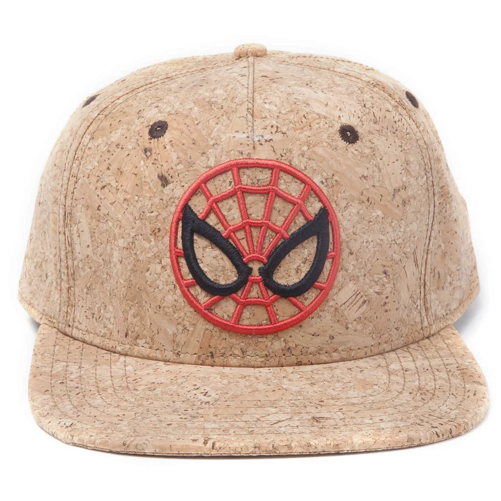 Marvel Ultimate Spider-Man Men's Spidey Cork Snapback Cap - Rust Image 1