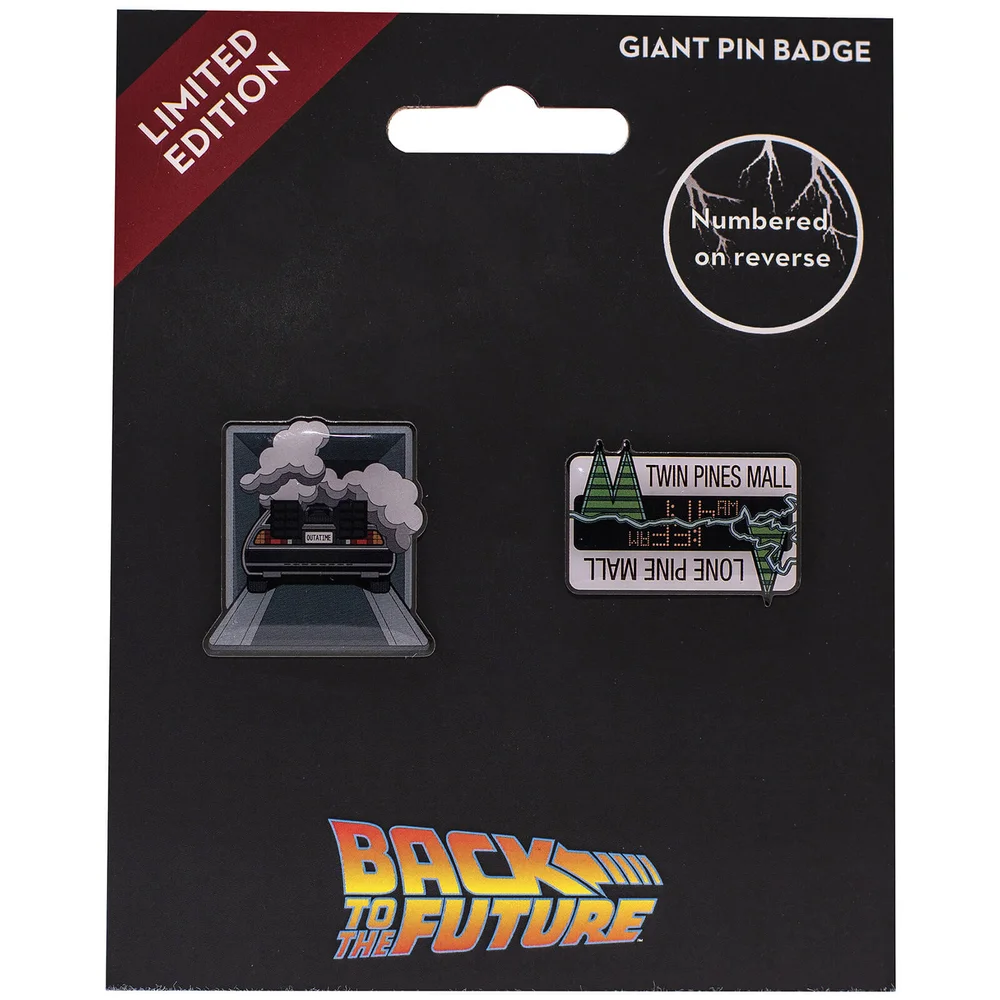 Back to the Future Limited Edition Pin Badge Set Image 1