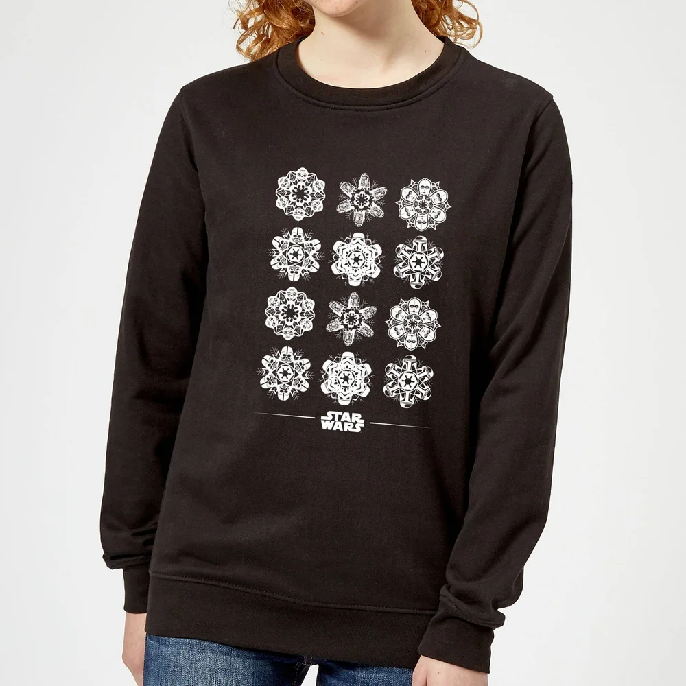 Star Wars Snowflake Women's Christmas Jumper - Black - XS Image 1