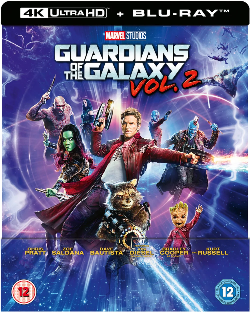 Guardians of the Galaxy Vol. 2 4K Ultra HD - Zavvi Exclusive Lenticular Edition SteelBook (Includes 2D Blu-ray) Image 1