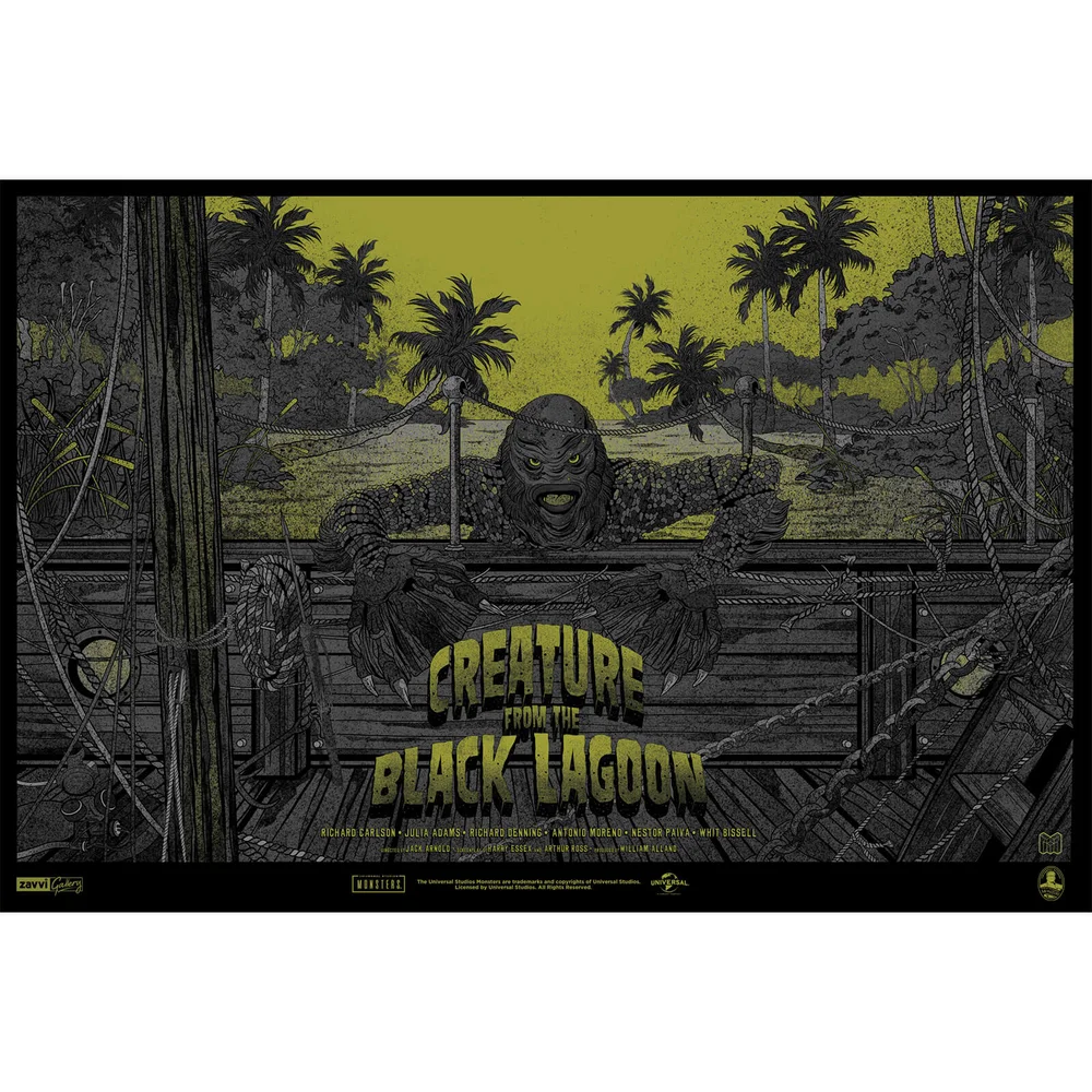 Creature From the Black Lagoon Screenprint by Germain Mainger - Zavvi Exclusive Image 1