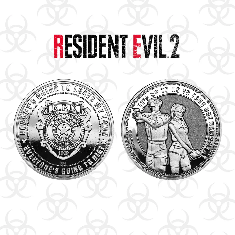 Resident Evil 2 Collector's Limited Edition Coin: Silver Variant Image 1