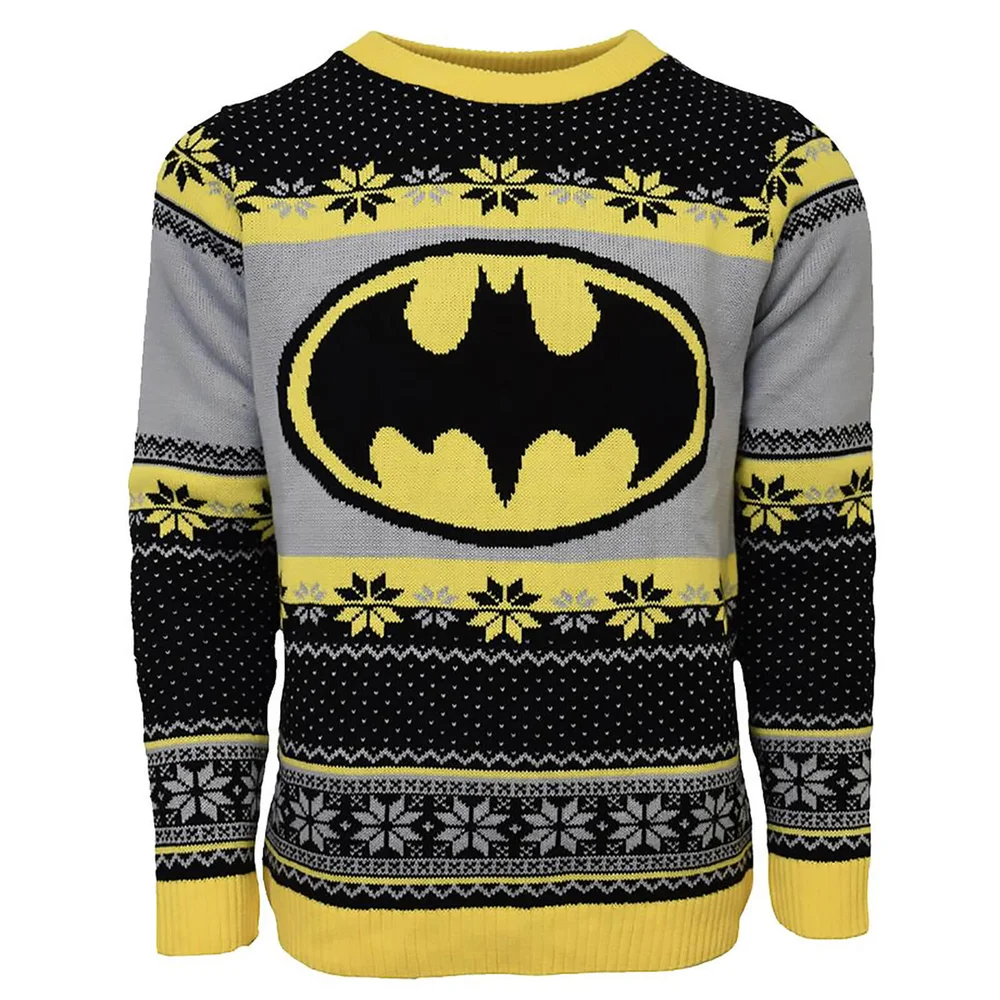 Batman Christmas Jumper - Black - XS Image 1