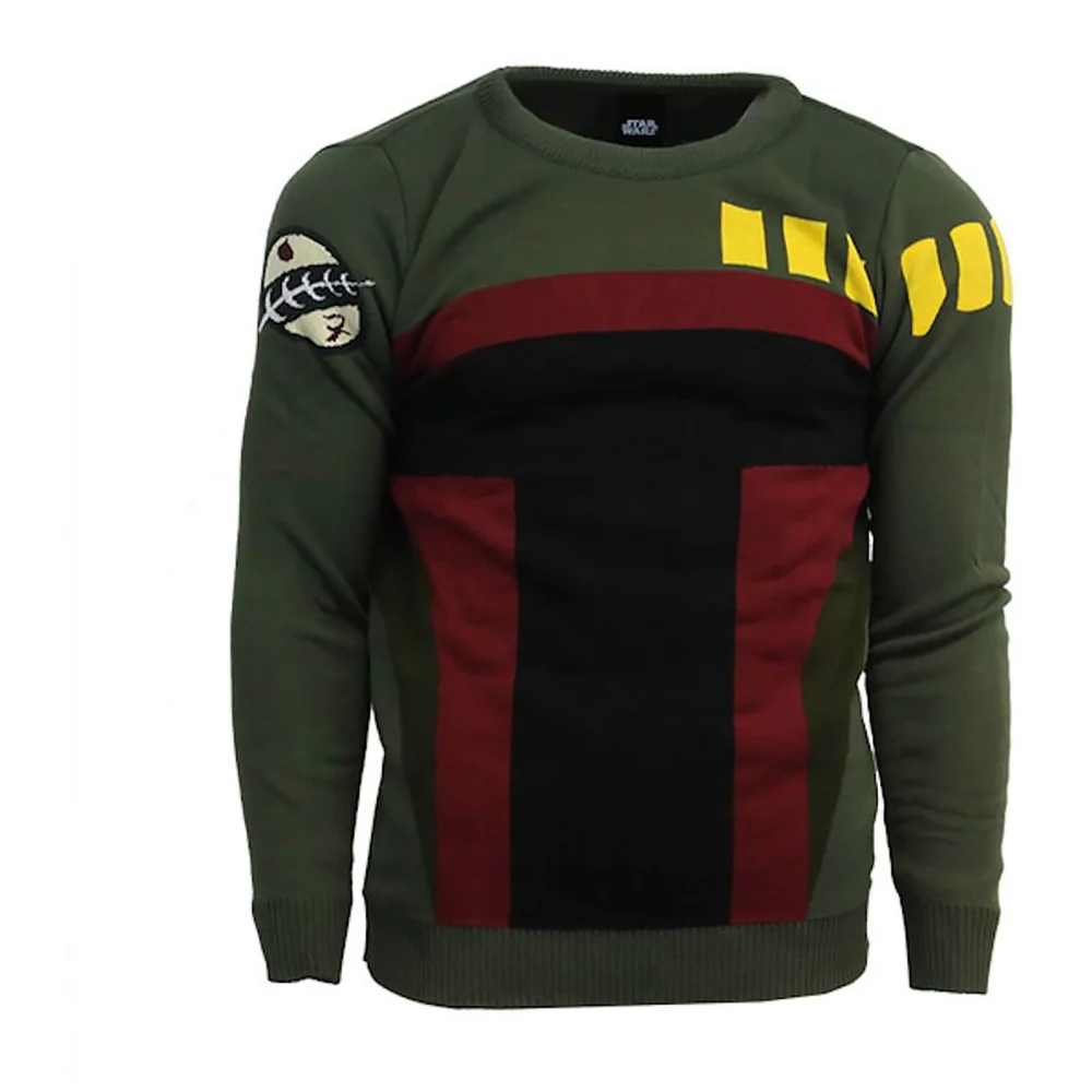 Star Wars Boba Fett Jumper - Green - M - Green Image 1