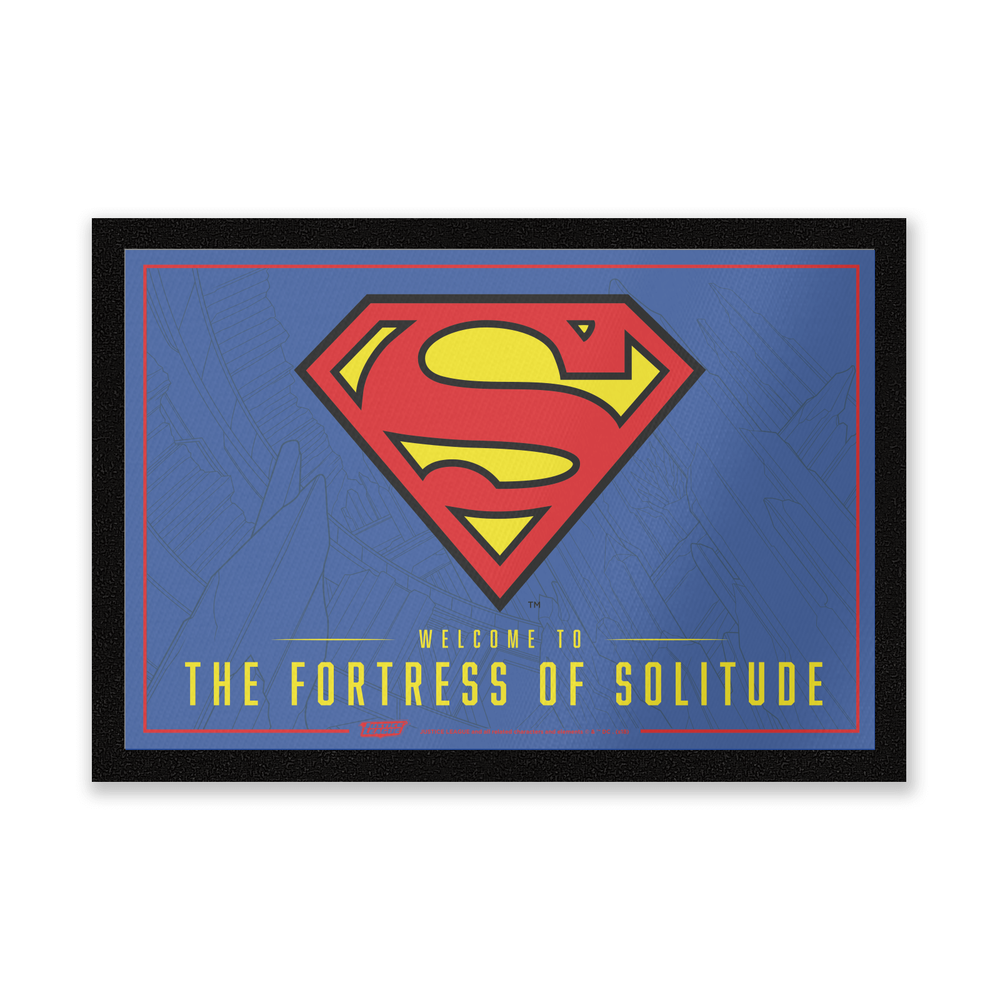 DC Comics Welcome To The Fortress Of Solitude Entrance Mat Image 1