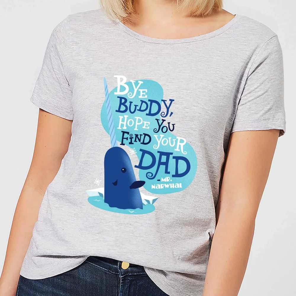 Elf Bye Buddy Women's Christmas T-Shirt - Grey - XS Image 1