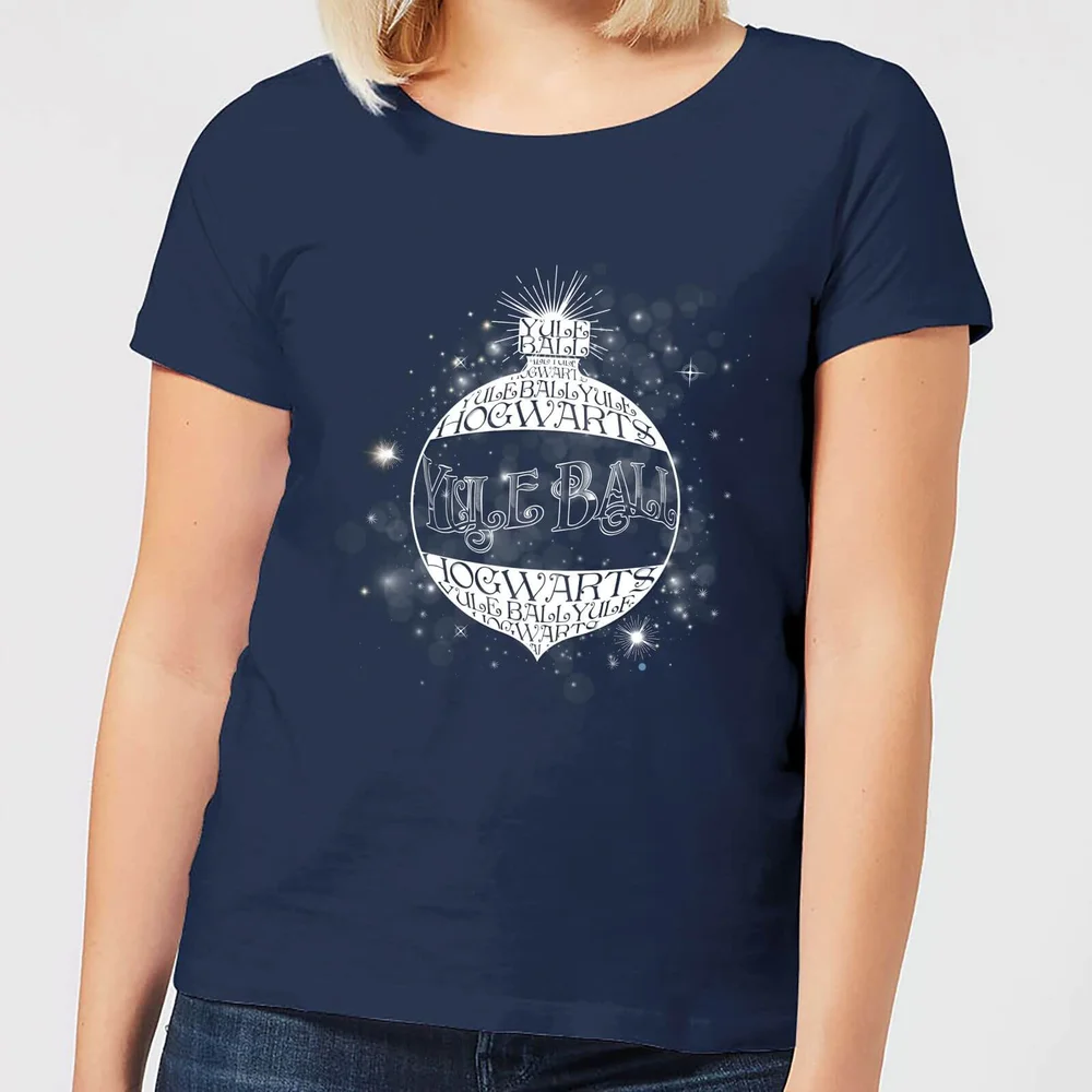 Harry Potter Yule Ball Baubel Women's Christmas T-Shirt - Navy - S Image 1