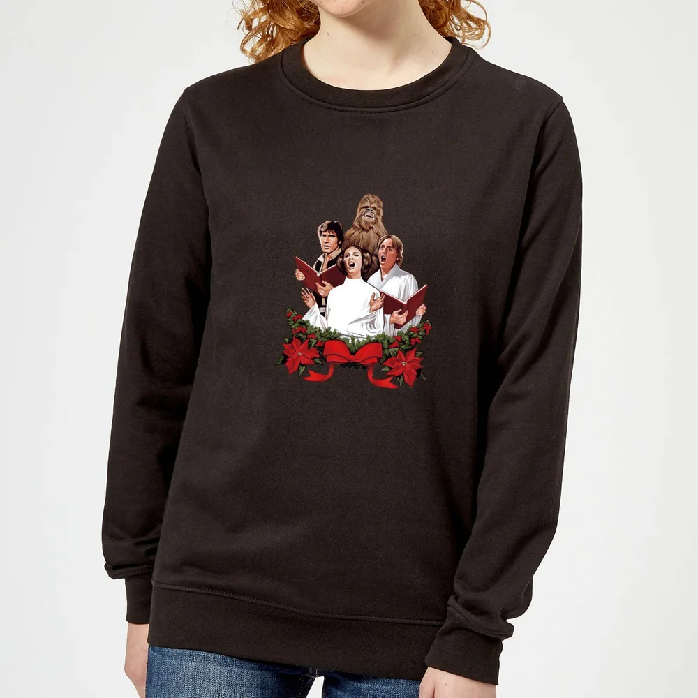 Star Wars Jedi Carols Women's Christmas Jumper - Black - XS Image 1