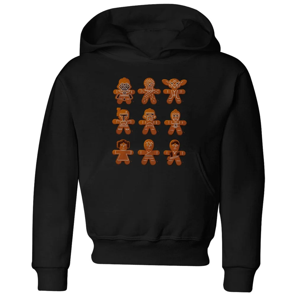 Star Wars Gingerbread Characters Kids' Christmas Hoodie - Black - 3-4 Years Image 1