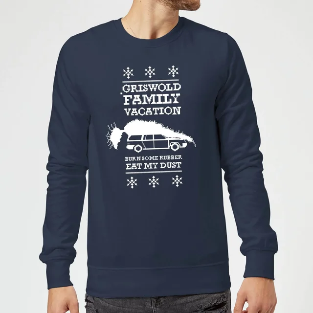 National Lampoon Griswold Vacation Ugly Knit Christmas Jumper - Navy