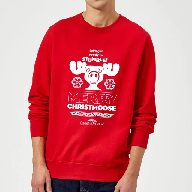 National Lampoon Merry Christmoose Christmas Jumper - Red