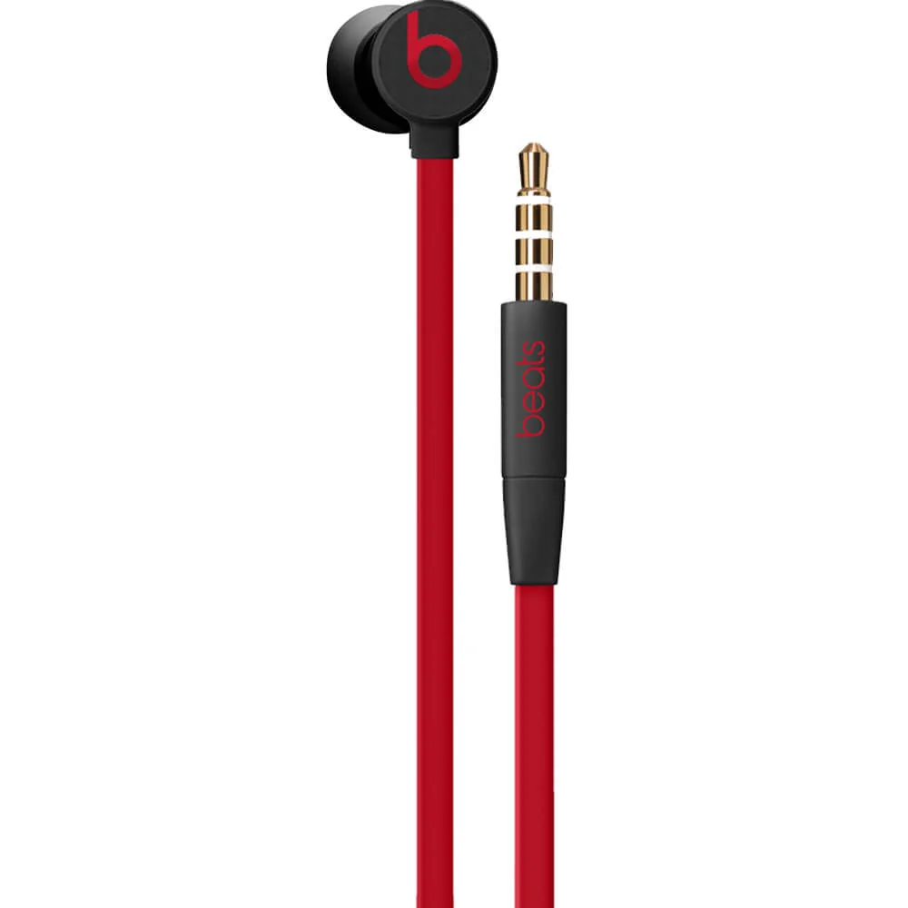 Beats urBeats3 Earphones with 3.5mm Jack Connector - Defiant Black/Red Image 1