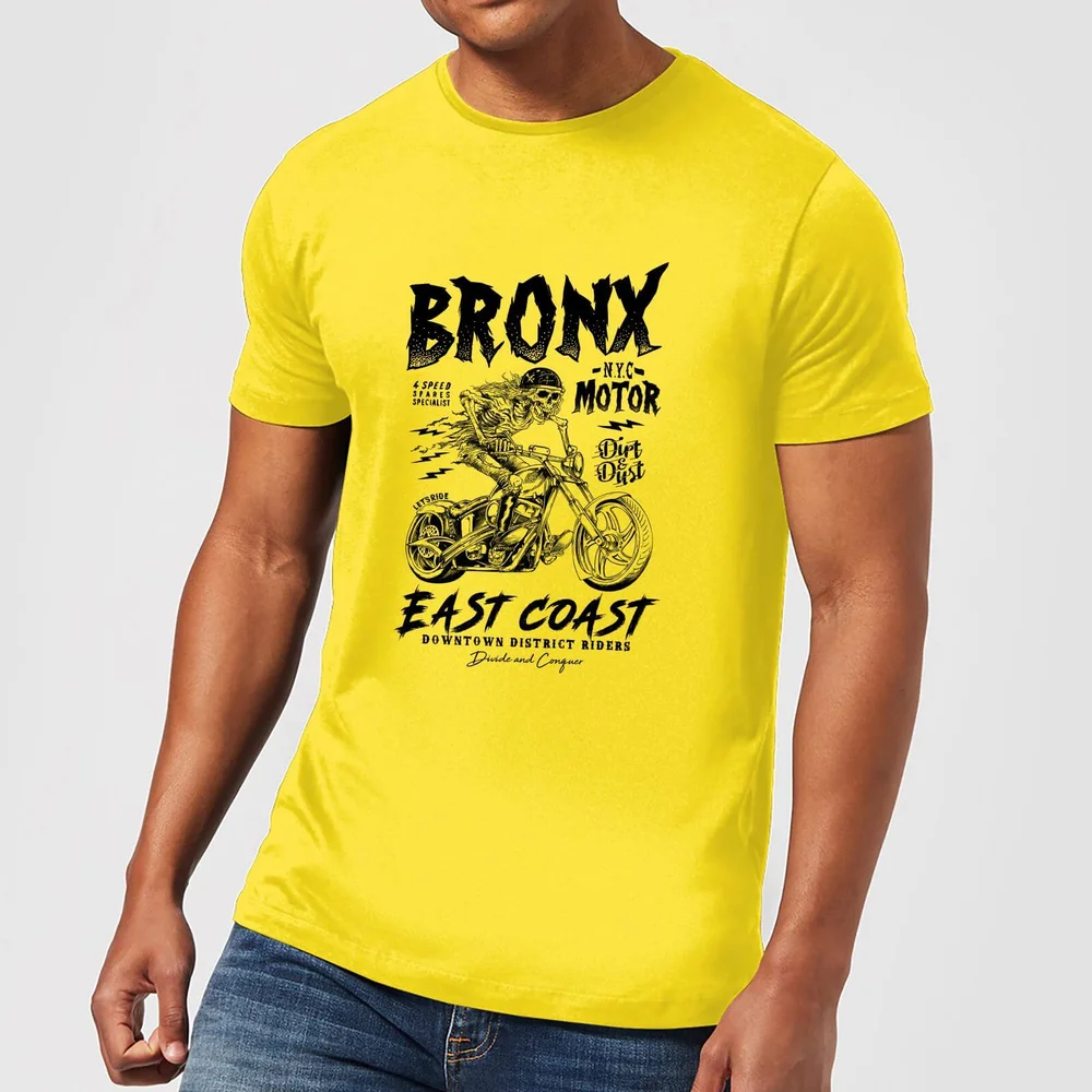 Bronx Motor Men's T-Shirt - Yellow - L Image 1